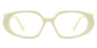 Oval White Frame