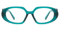 Oval Green Frame