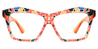 Geometric Orange Frame