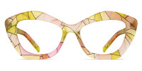Geometric Yellow Frame