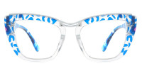 Cateye Blue Frame