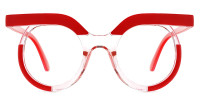 Round Red Frame