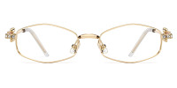 Geometric Gold Frame