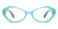 Geometric Blue Frame