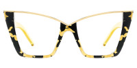 Cateye BlackFloral Frame