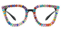Square Multicolor Rhinestone Frame