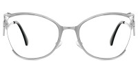 Cateye Silver Frame
