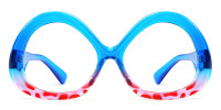 Round Blue Frame