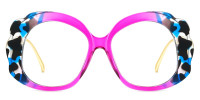 Round Purple Frame