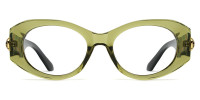 Oval Green Frame