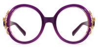 Round Purple Frame