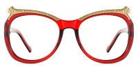 Round Red Frame