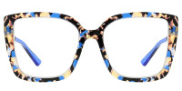 Square BlueFloral Frame