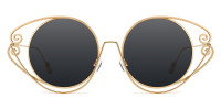 Oval Gold Sunglasses