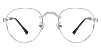 Round Silver Frame