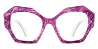 Geometric PinkFloral Frame