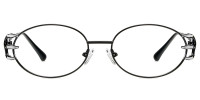 Oval BlackSilver Frame