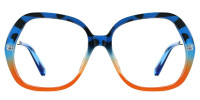 Geometric Blue Frame