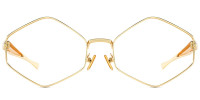 Geometric Gold Frame