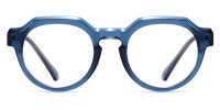 Round Blue Frame