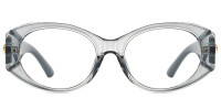 Oval Gray Frame