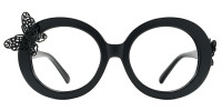 Round Black Frame