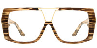 Aviator Brown Frame