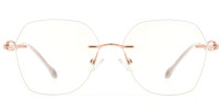 Rhinestone Rimless Frame 