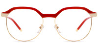 Round Red Frame