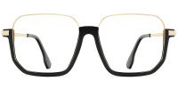 Square Black-Gold Frame
