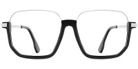 Square Black-Silver Frame