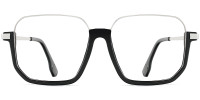 Square Black-Silver Frame