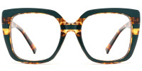 Square Tortoise Green Frame
