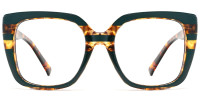 Square Tortoise Green Frame