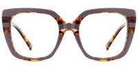 Square Tortoise Purple Frame