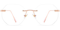 Rimless Rosegold Frame