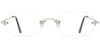 Rimless Silver Frame