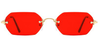 Rimless Gold Sunglasses