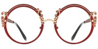 Round Red Frame