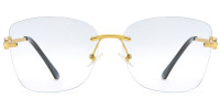 Rimless Gold Frame