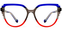 Cateye Red&Blue Frame