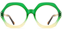 Round Green Frame