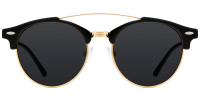 Aviator Black-Golden Sunglasses