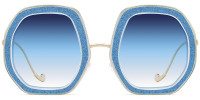 Geometric Blue Sunglasses