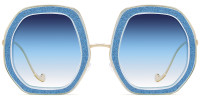 Geometric Blue Sunglasses