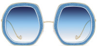 Geometric Blue Sunglasses