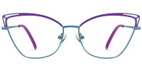 Cateye Purple-Blue Frame