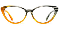 Cateye Yellow Gray Frame