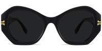Geometric Black Sunglasses