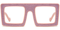 Square Pink Sparkle Frame